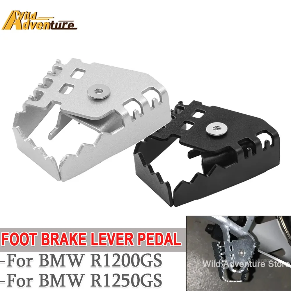 Motorcycle Rear Foot Brake Pedal For BMW R1200GS R1250GS F800GS F700GS F650 GS Lever Enlarge Extension Footrest Pad Extender