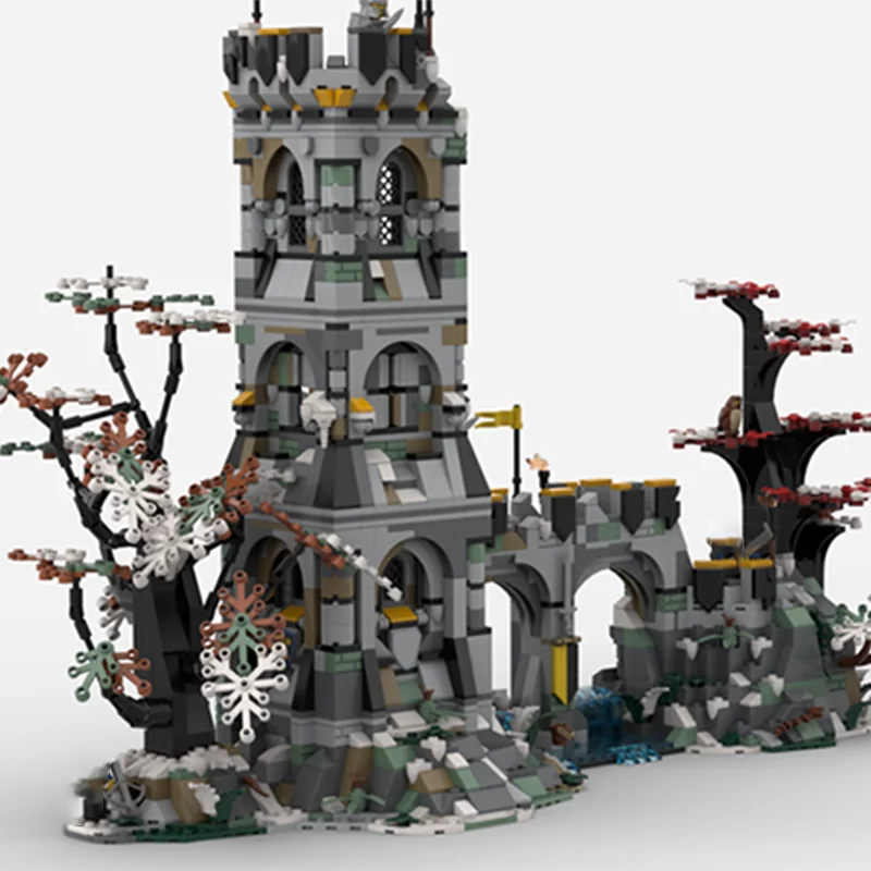 2119pcs Moc Medieval Watchtower of Axe Knight's Lost Kingdom Modularity Castle Building Blocks Assembly Bricks Toys Kid Gift