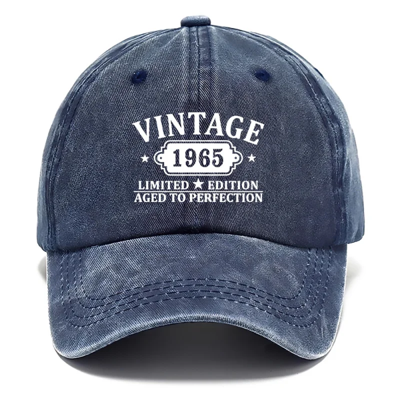 Vintage 1965 Hat for Men and Women – Breathable Festive Headwear in Multiple Colors