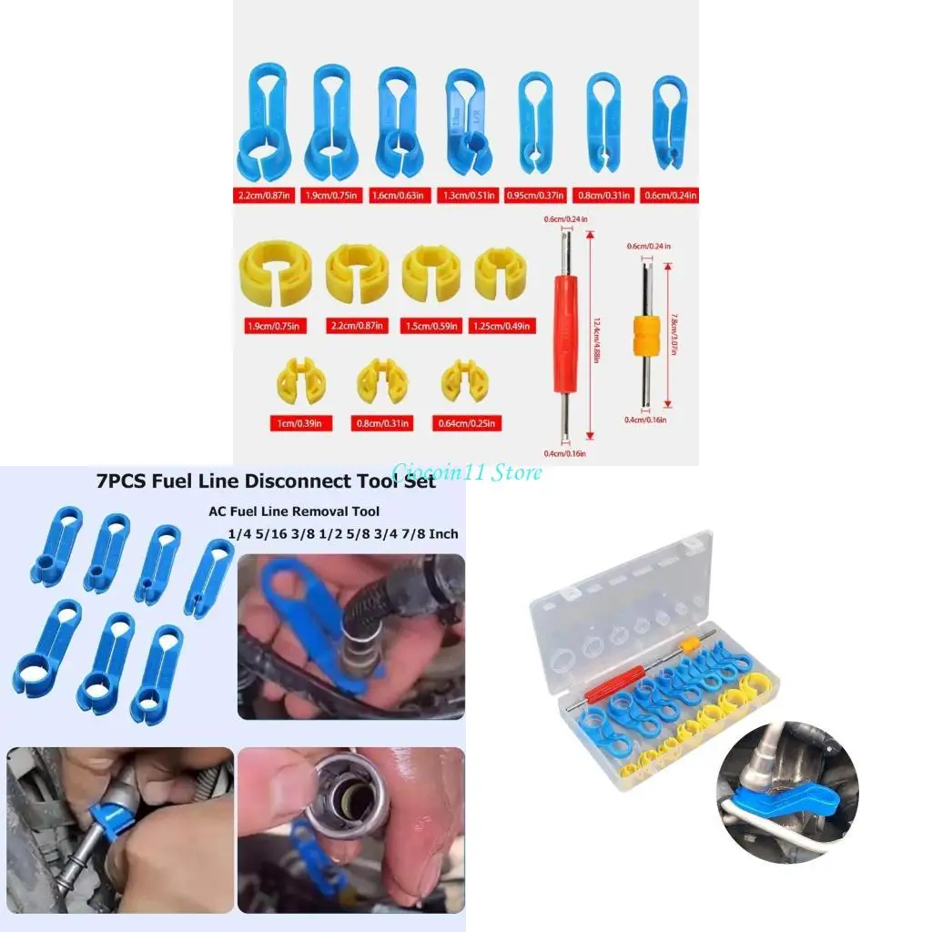 Y1UB Oil Line Removal Tool Air Conditioner Hose Quick Disconnect Release Tool Set
