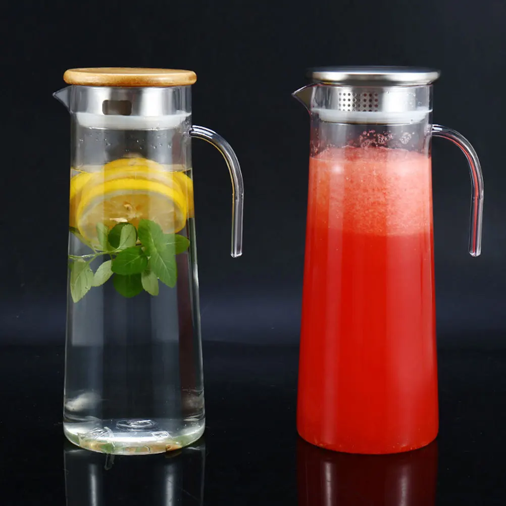 

Clear Pitcher 2L Large Capacity Bpa-Free Acrylic Beverage Serving Bottle For Home Office Party Transparent Jug