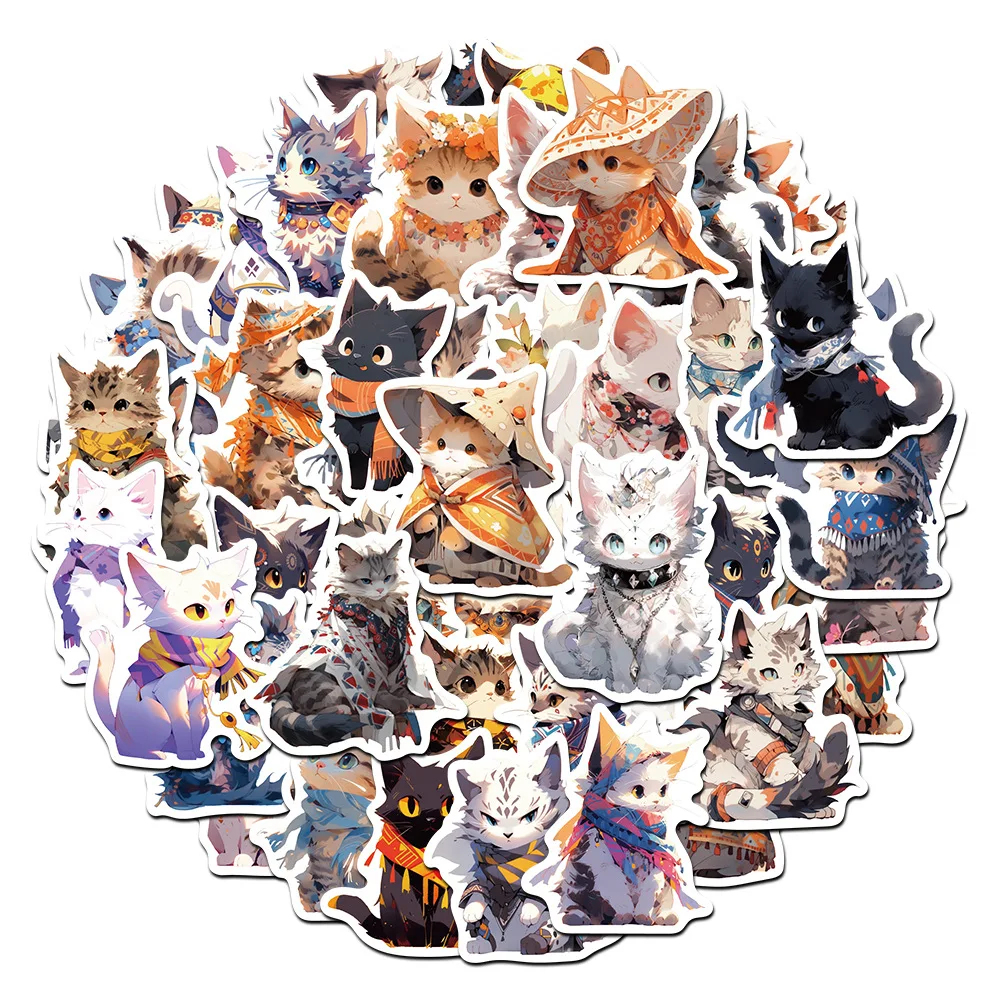 

10/30/50pcs Cartoon animal democracy style cat Animal Graffiti Stickers Decal Laptop Motorcycle Luggage Snowboard Fridge sticker