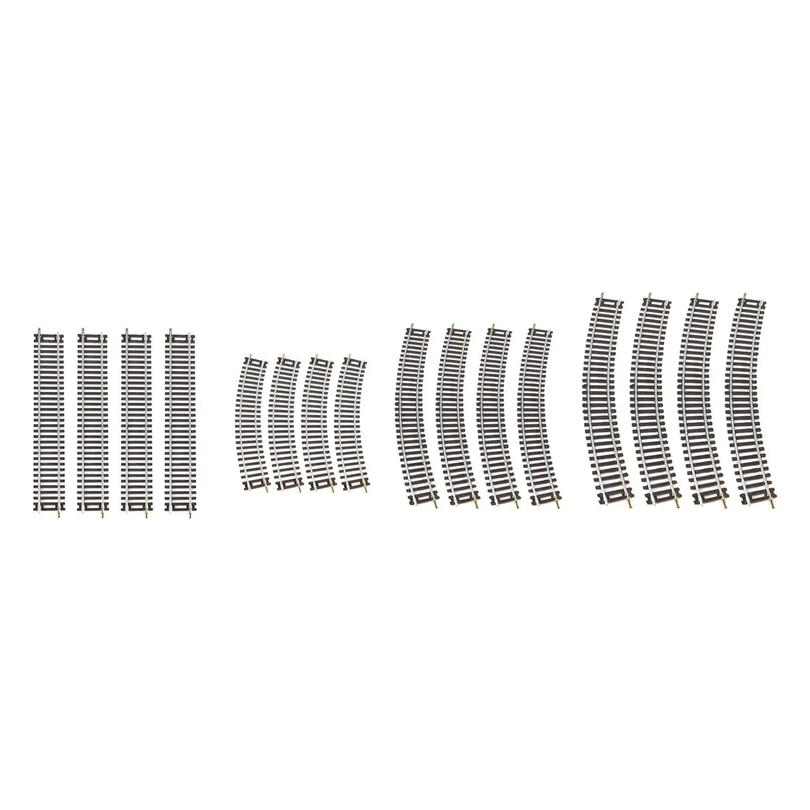 

4 Pieces HO Scale Track Gift Railroad Track for 1:87 Kindergarten Gatherings
