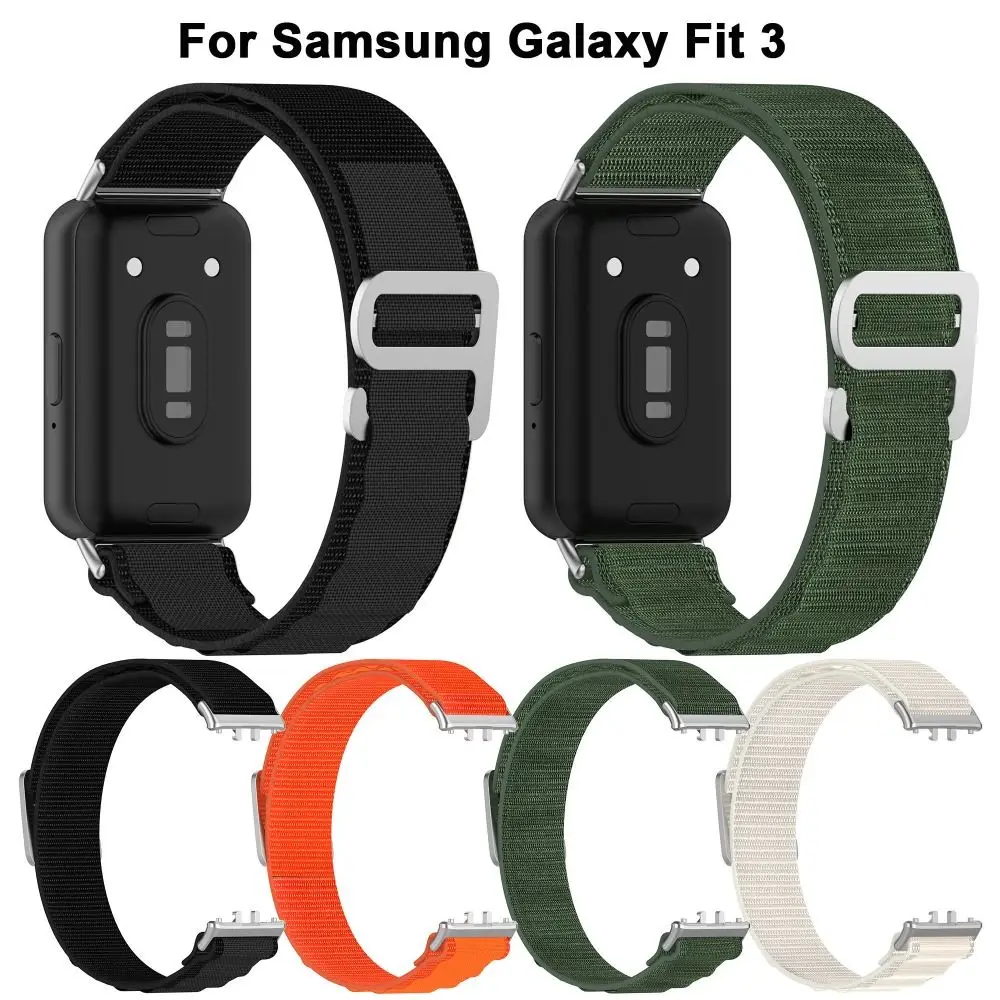 New Nylon Nylon Loop Strap Replacement Watchband Bracelet Adjustable Accessories Watchband for Samsung Galaxy Fit 3