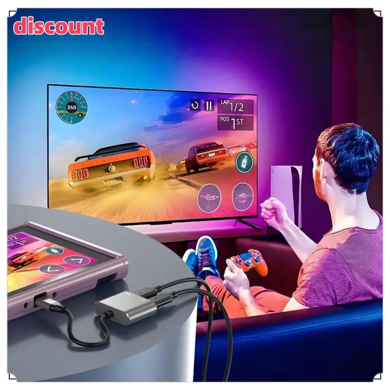 

Ingenious-USB C To AR Glasses And Charging Adapter For AIR/2 Supports Up To PD100W Fast Charging And 4K 60Hz Video Output