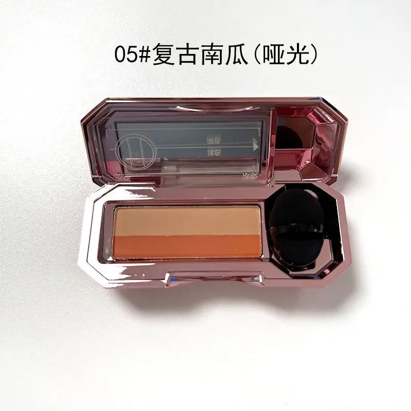 Waterproof Glitter Eyeshadow Pallete Eye Shadow Brush Makeup Palette Lazy Eye Shadow with Mirror Double Color