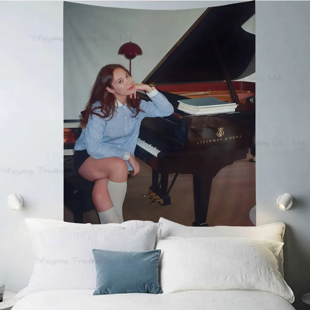 Tapices colgantes de pared Hippie L-LaufeyS de cantante para sala de estar, decoración del hogar, dormitorio, decoración de habitación Kawaii