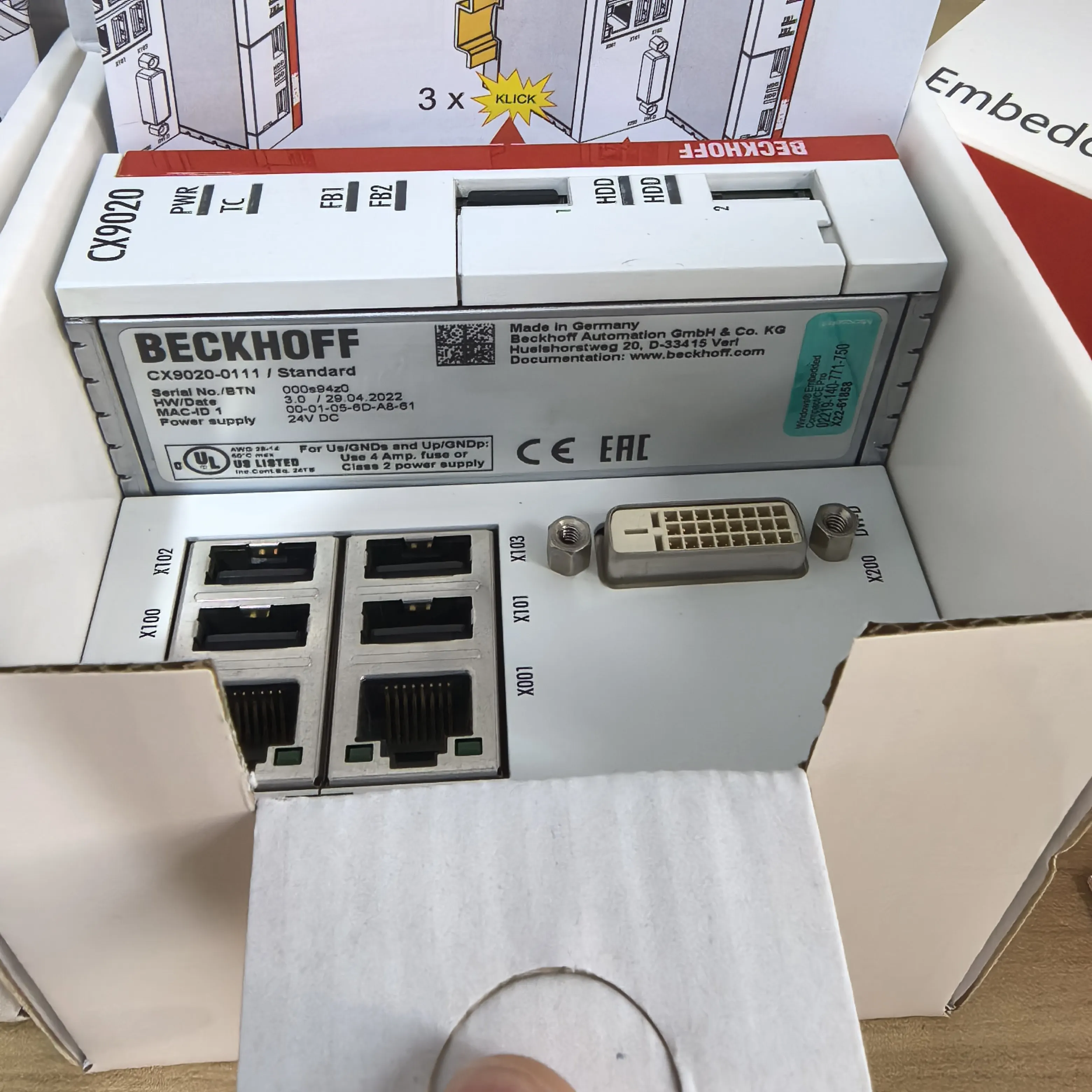 

Новый немецкий модуль Beckhoff CX9020-0111 CX9020-0112 в наличии, доставка SF Express