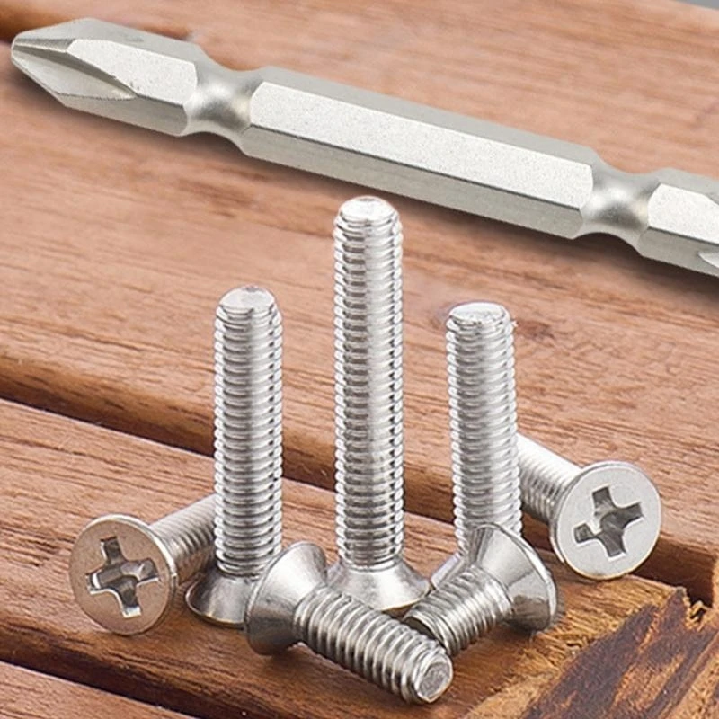 Pack of 100 Metal Countersunk Head Screws Heavy Duty Countersunk Screws for DIY 831F