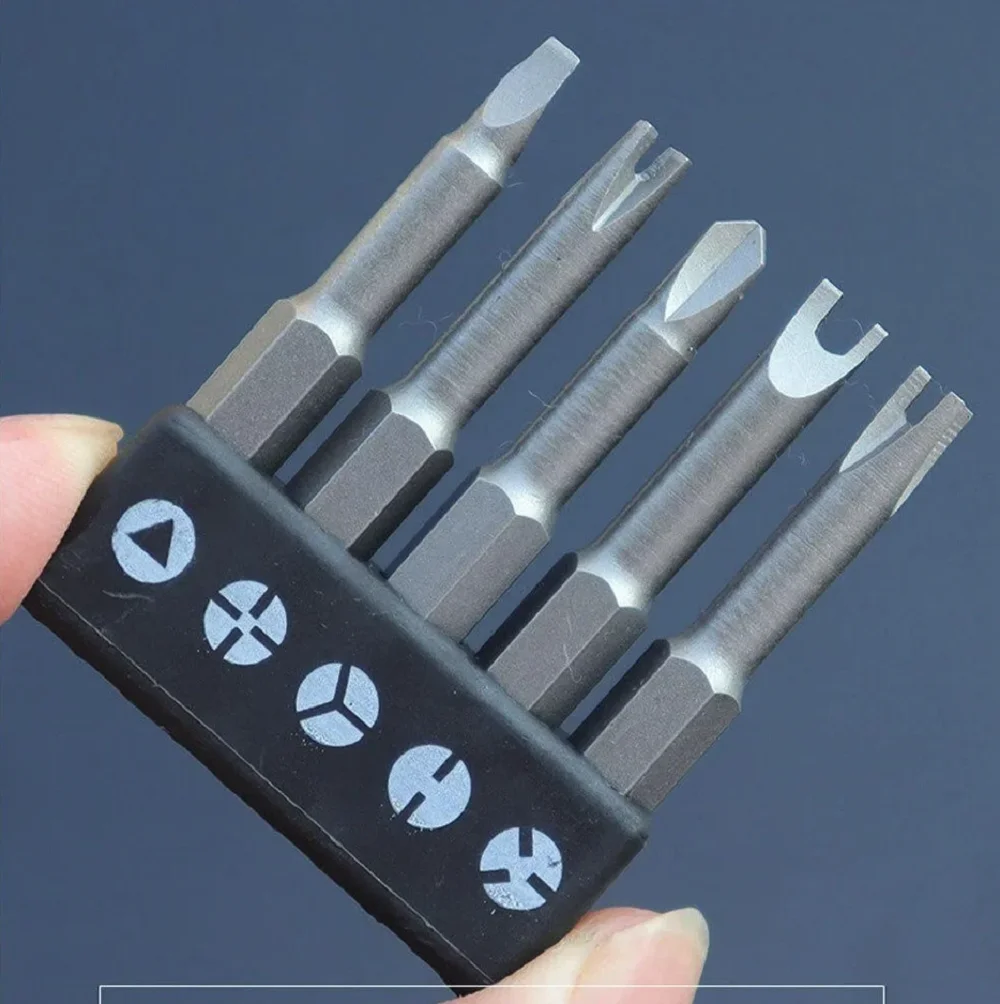 Magnetic Screwdriver Set Y U Shaped Triangle Three Points Screw Driver Bit Security Tip Repair Tool Power Drill Accessories