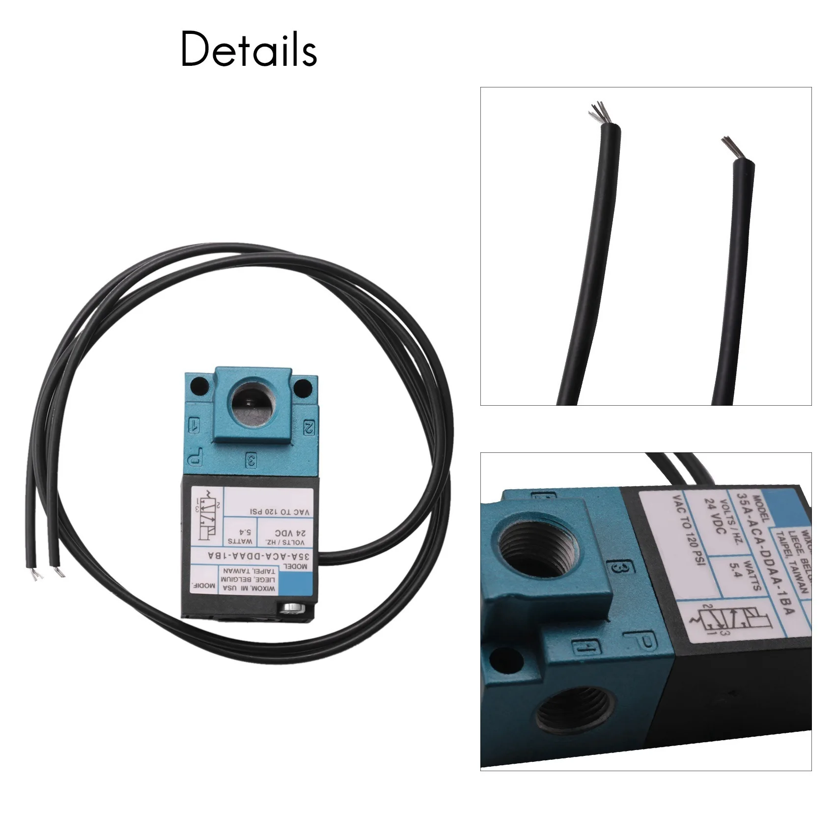 Must Have DC 24V 5.4W ECU 3 Port Electronic Boost Control Solenoid Valve 35A-AAA-DDAA-1BA With 3Pcs Fittings Kits