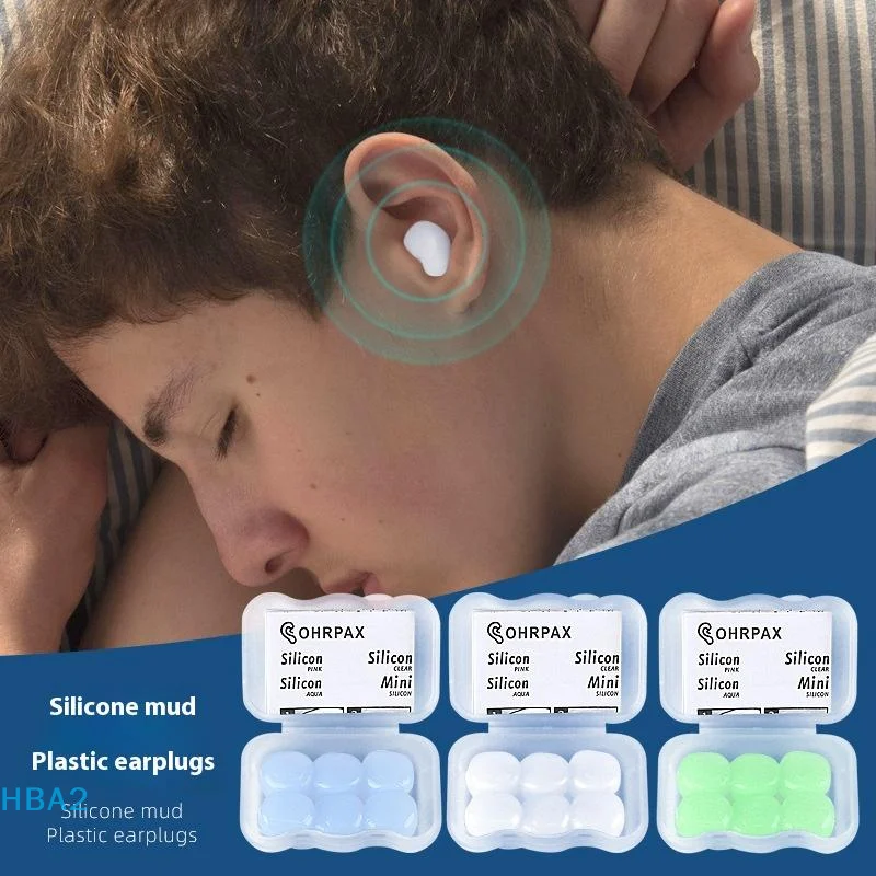 

6Pcs/Box Silicone Ear Plugs Reusable Earplugs For Sleeping Swimming Traveling Working Studying Noise Reduction Flexible Ear Plug