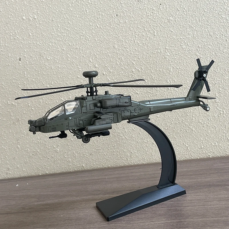 

NEW America AH-64 Apache Utility Alloy Helicopter Airplane Model Simulation Metal Flying Model Sound and Light Children Toy Gift