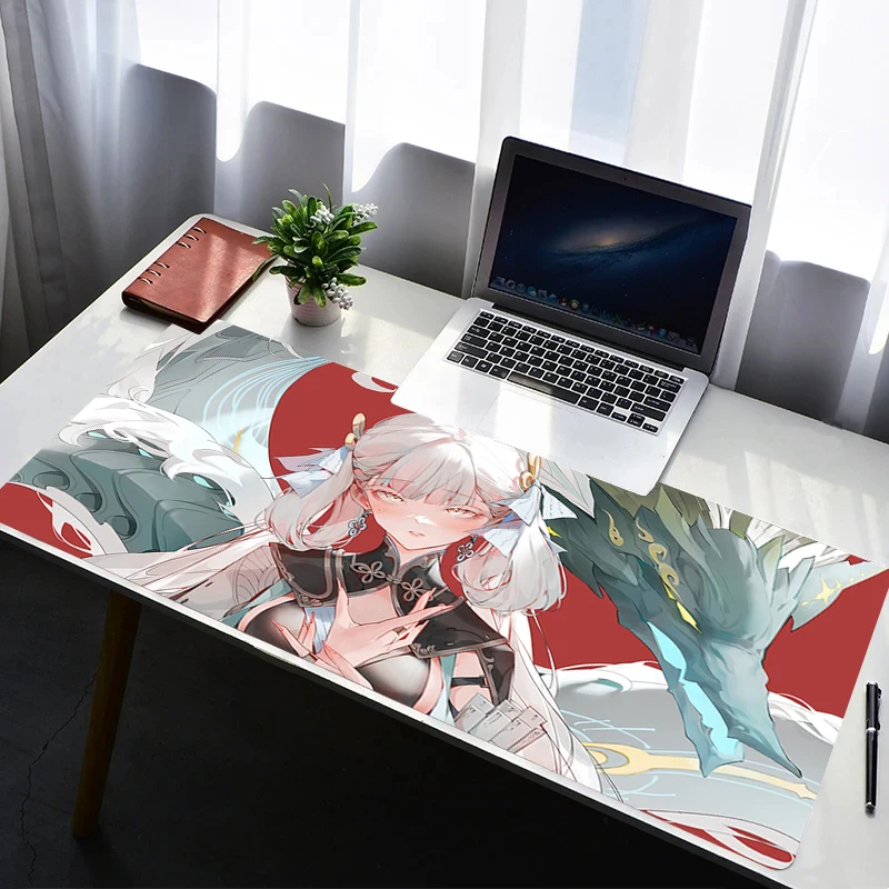 

Mouse Pad Laptop Extended Desktop Mat Rubber Computer Gamer Wuthering Waves Jinhsi Mousepad PC Gaming Accessories Keyboard Pad