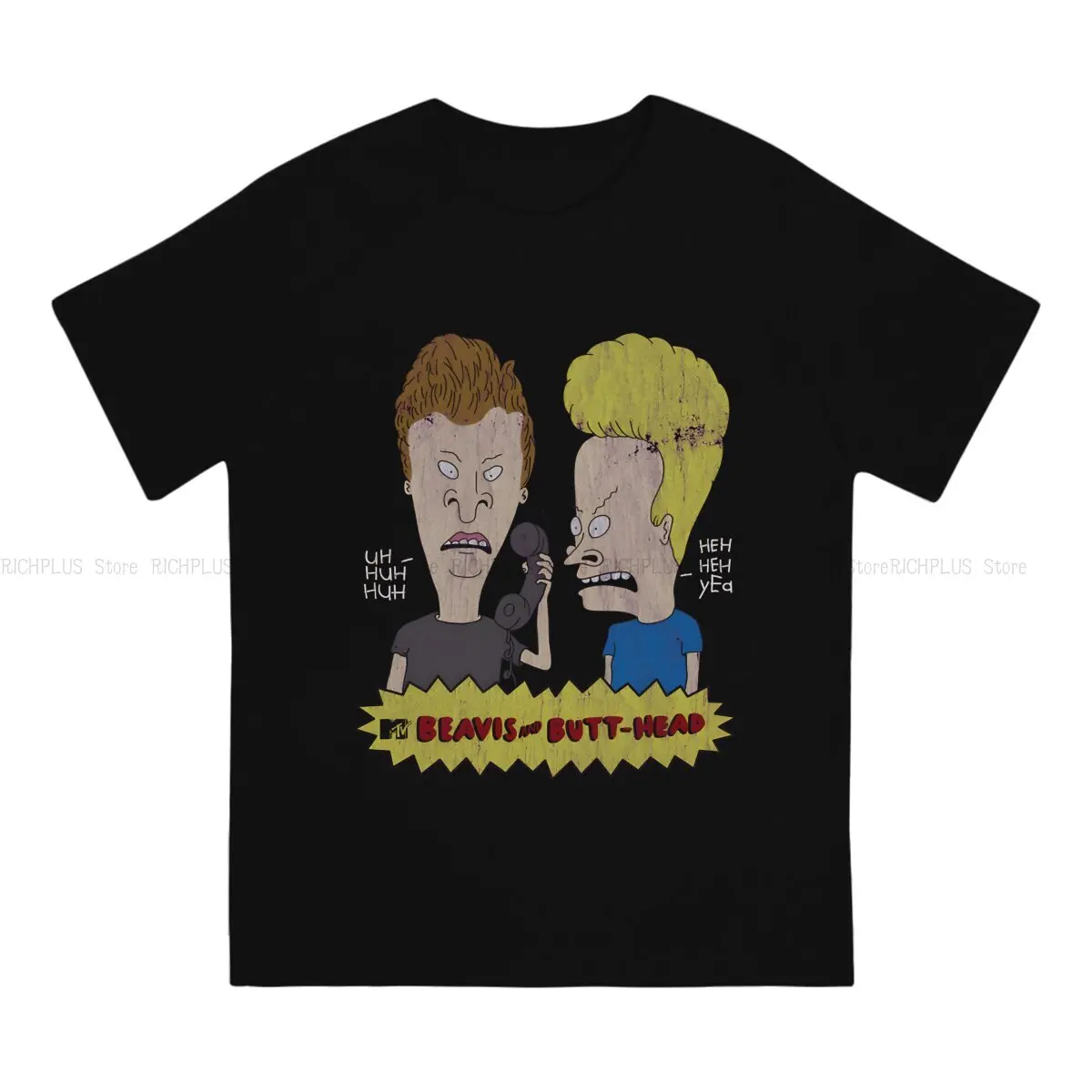 Beavis and Butt-Head TShirt Settle Down Beavis Elegant Polyester T Shirt Homme Men Tee Shirt Ofertas Trendy