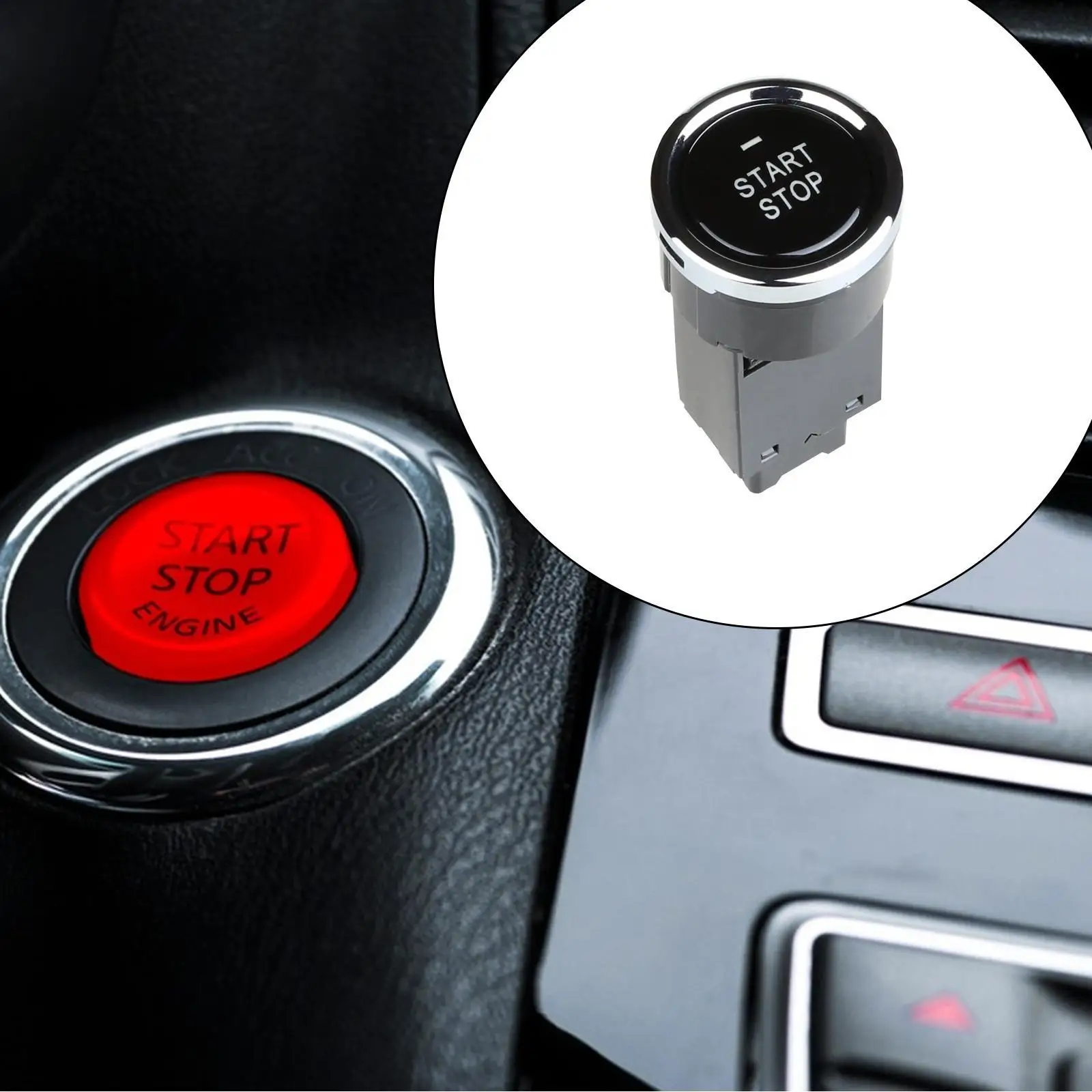 

Ignition Starter Switch Replacement Simple Assembly Reliable Sturdy Push to Engine Start Stop Button Switch