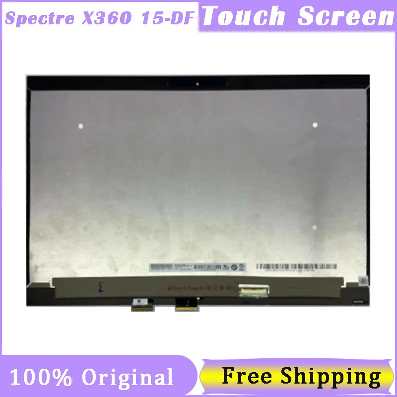 

15.6 Inch Touch Screen For HP Spectre x360 15-DF TPN-Q213 L38112-001 L38114-001 Digitizer Replacement Assembly FHD UHD 4K