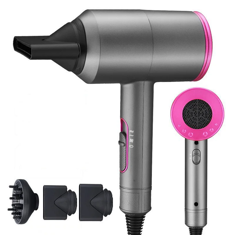 Professional Ionic Hair Dryer Powerful 1800W Quick Drying Low Noise Hair Dryer With 2 Concentrator Nozzles 1 Diffuser Attachment