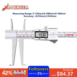 Roestvrij Staal Remklauw Dubbele Inner Groove Digitale Display Schuifmaat Hoge Precisie Meetinstrumenten Niet-standaard Meetinstrumenten