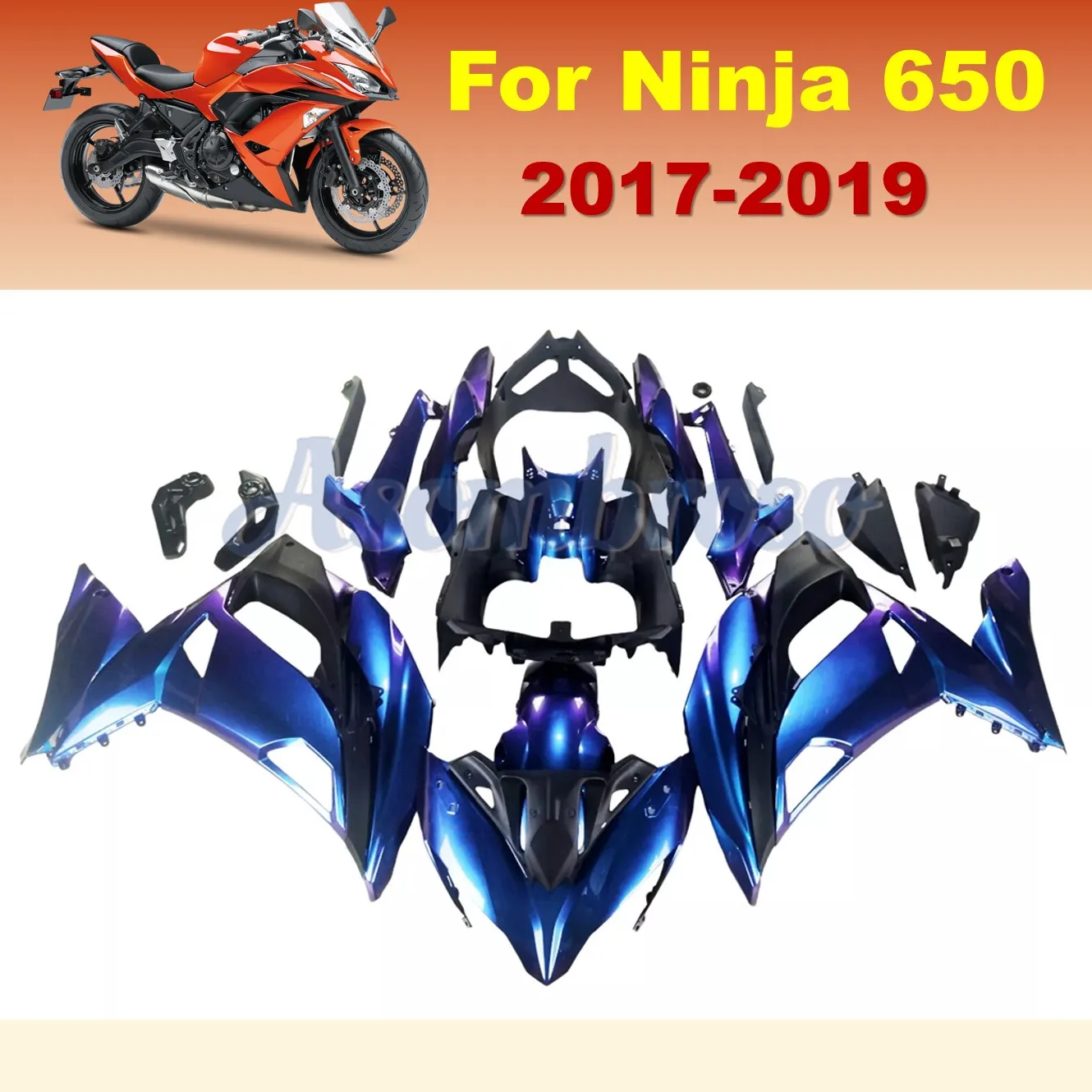 Motorbike Fairing kit For Ninja650 ER-6F 2017 2018 2019 EX650 Chameleon Bodywork New Fairings ER6F Ninja 650