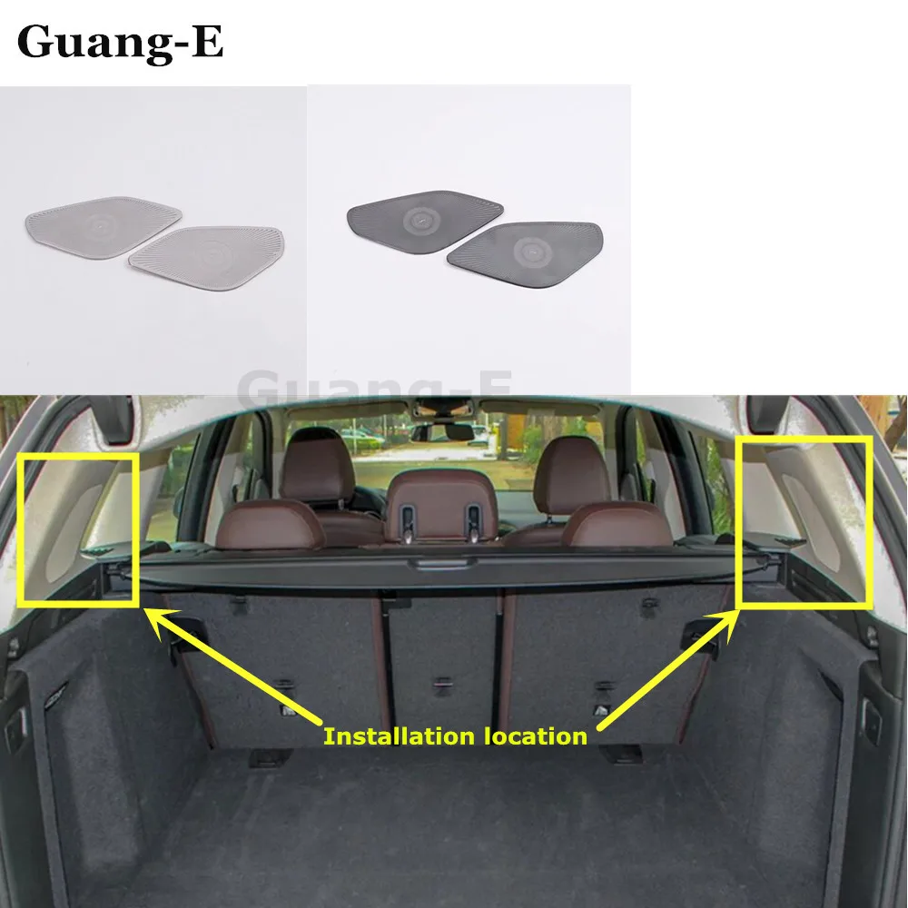 Door Stainless Steel Audio Speak Sound Cover Ring Circle Lamp Trim For BMW X3 XDrive 25i 28i 30i 2018 2019 2020 2021 2022 2023