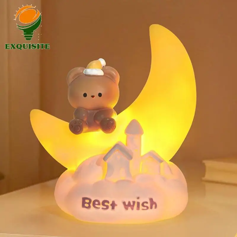 Vinyl Lamp Easy To Use Nightlight Magnetic Base Lovely Home Decoration Star Light Clap The Lamp Bedside Lamp Easy To Carry