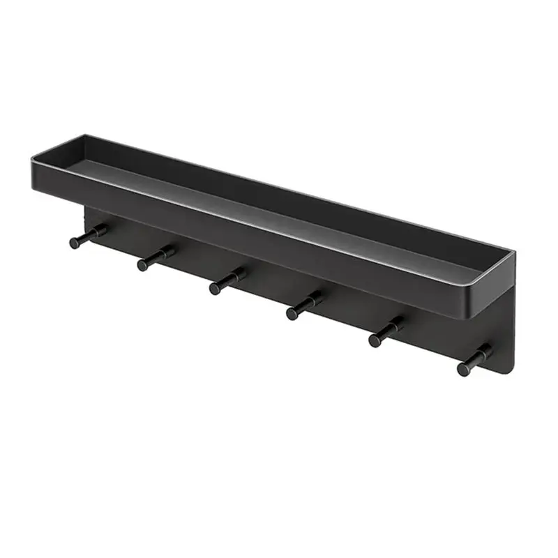 REST Wall Mounted Key Rack with Shelf Wall Decoration Key Rack Hook Stainless Steel Key Rack Mail Storage Rack