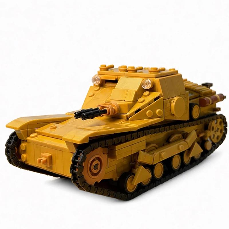 941 PCS Custom Tank Model CVMOC-33 ette 1/16 Scale MOC Customize Modular Building Block Model Simple DIY Boys Assembly Toy Gift