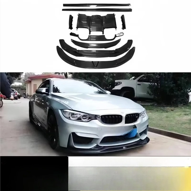 Suitable for M3 M4 F80 F82 Upgrade and Facelift, Carbon Fiber Material Surround Modification, Complete Body Kit 2