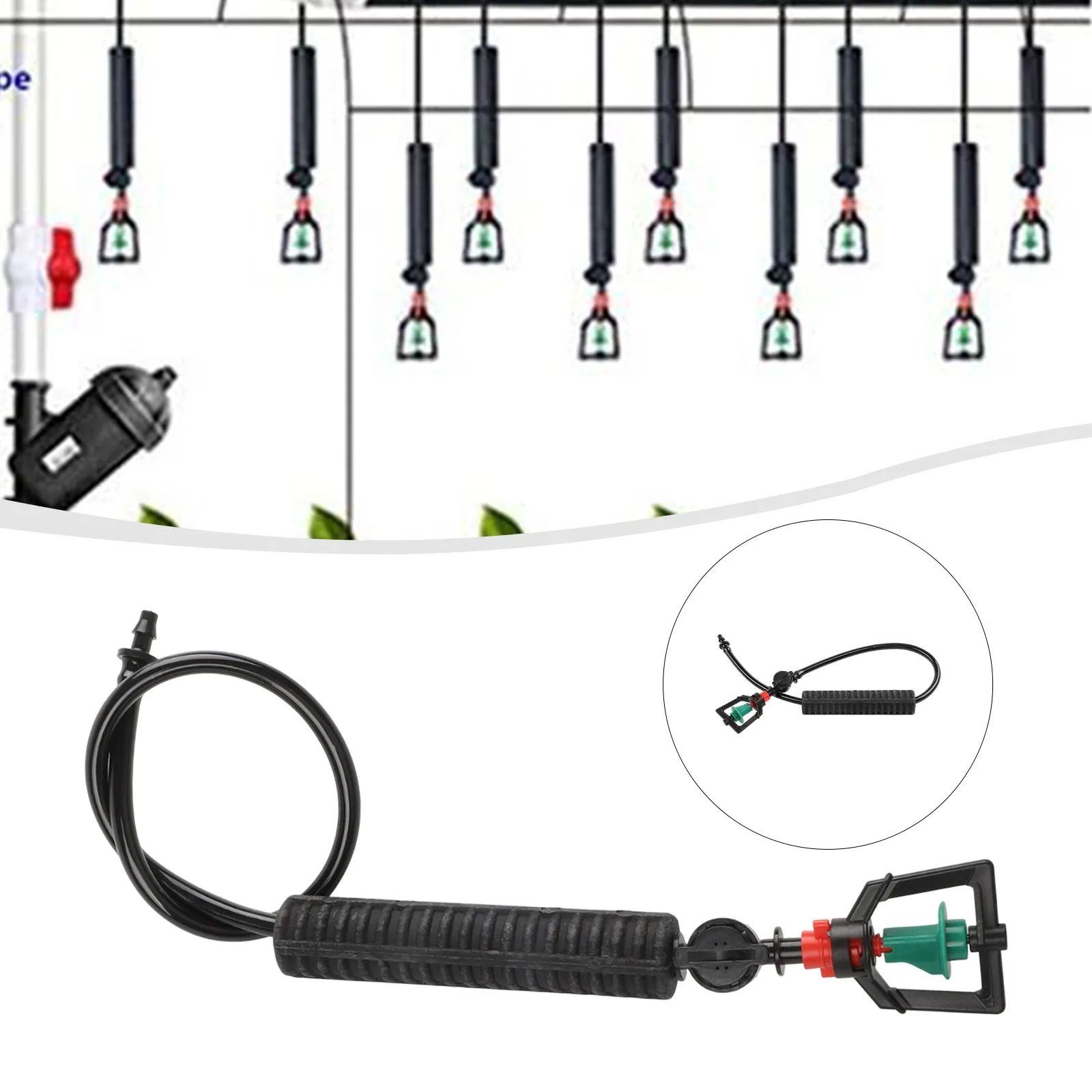 Drip Irrigation System Adjustable Connector For Efficient Watering 360-Degree Rotation Flow Rate 75-110LH Adjustable Flow