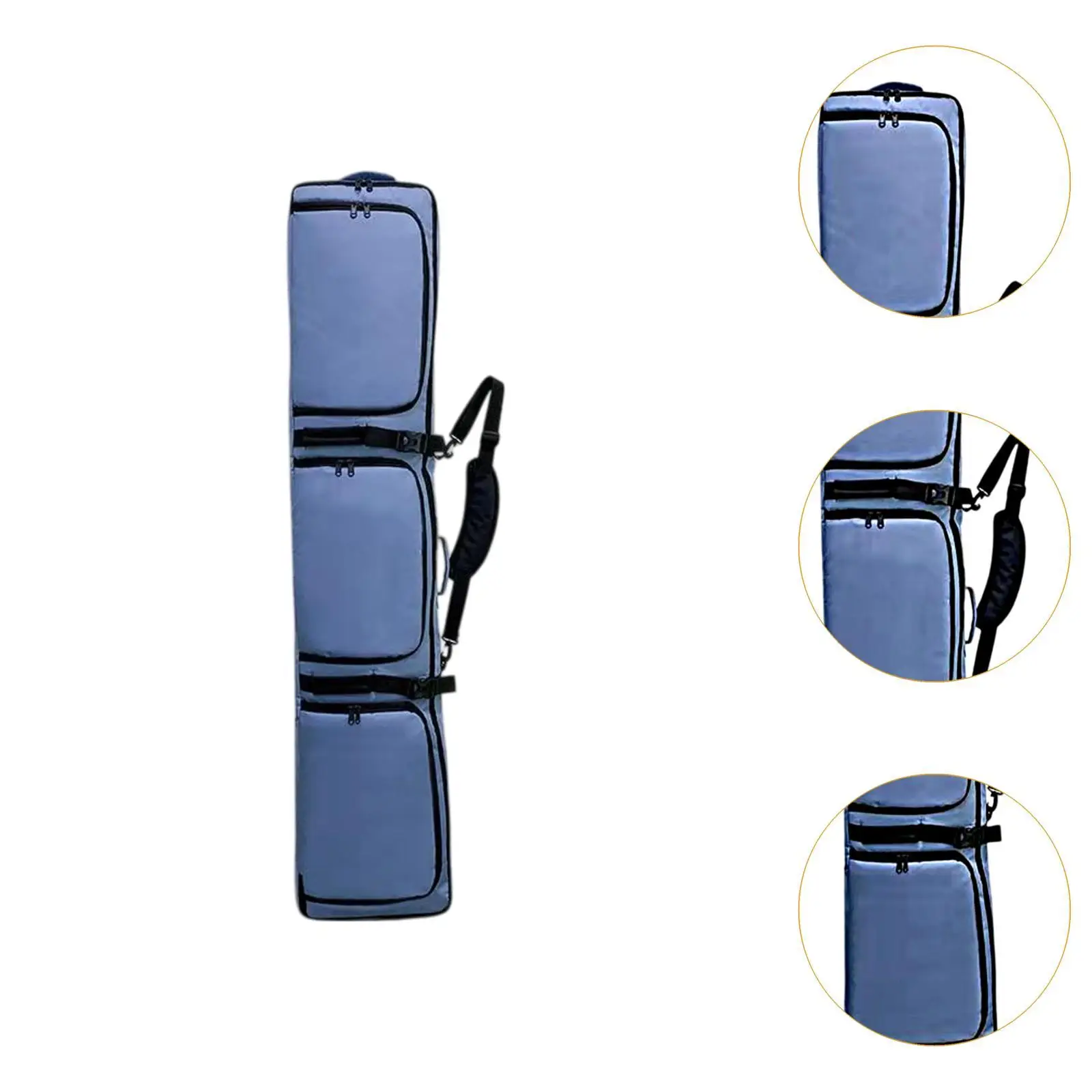 Ski Bag Snowboard Sleeve Wheeled Storage Bag for Men Women Shoulder Straps Snowboard Backpack Ski Gear Bag for Winter Sports
