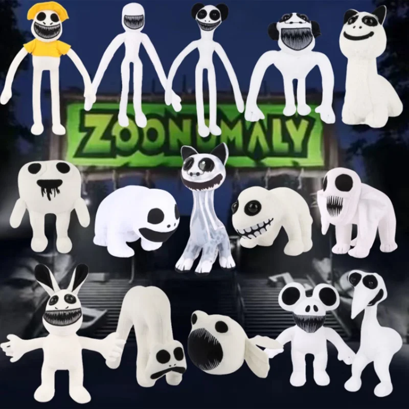 Zoonomaly-juguetes de peluche de gato de terror para niños, muñeco de peluche de monstruo, figura de Anime, Panda, almohada, regalos de cumpleaños,