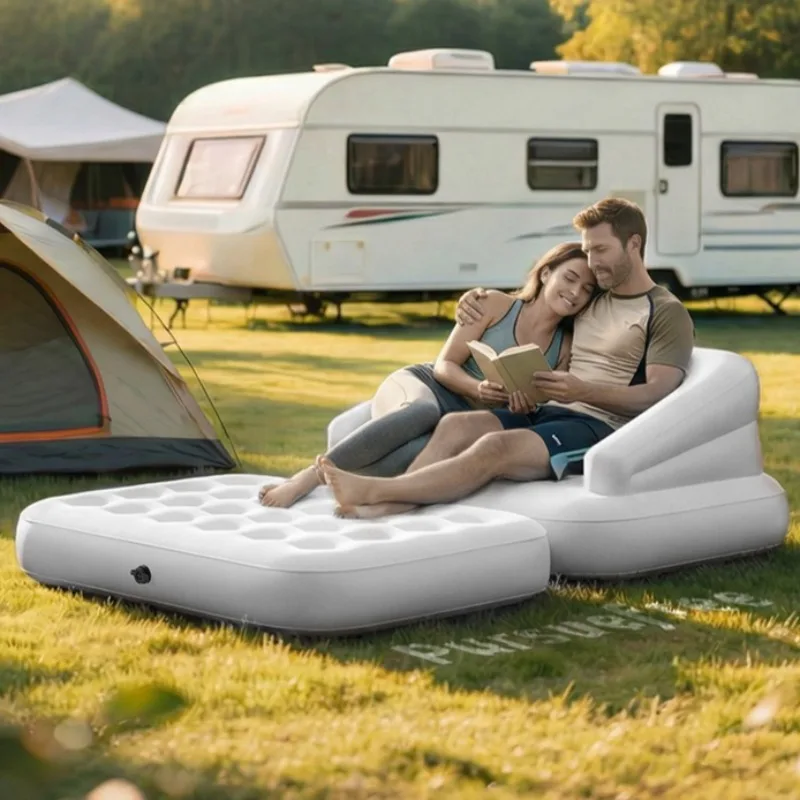 Camping Nature Hike Air Sofa Lightweight Tourist Inflatable Folding Car Mattress Sleeping Mountain Hiker Self-Inflating Mat