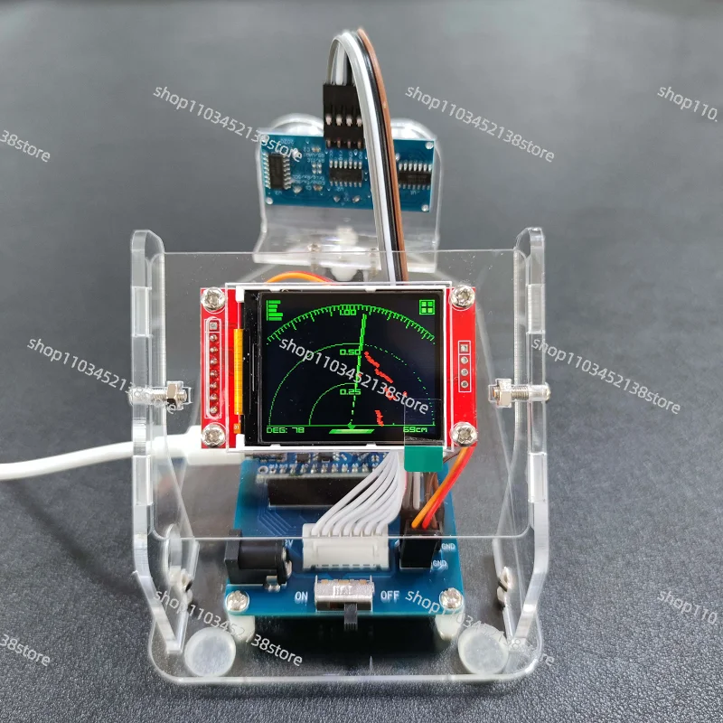 

Ultrasonic Radar Scanning Student Technology Production DIY Creative Toys Handmade Children's Programming Detection Machine