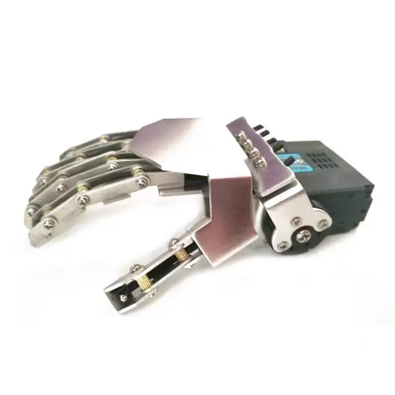 Accessories, single servo movable mini metal  DIY accessories 5-f-i-nger linkage manipulator
