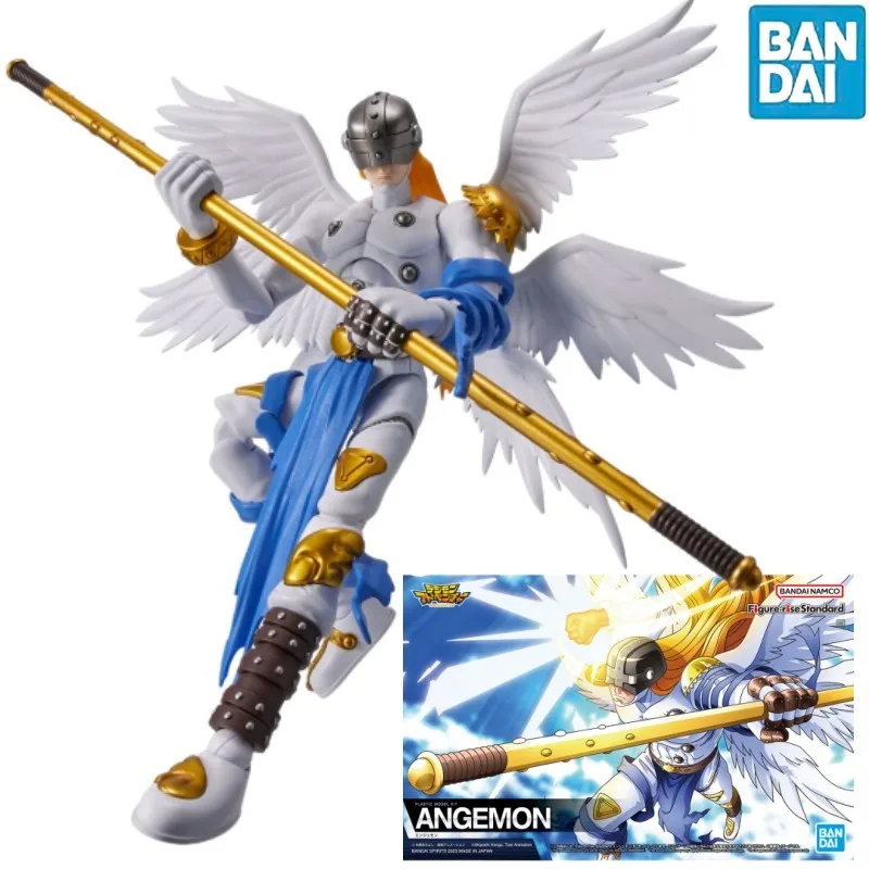 

Bandai Original Digimon Adventure Anime Figure-rise Angemon Action Figure Toys Collectible Model Christmas Gift In Stock