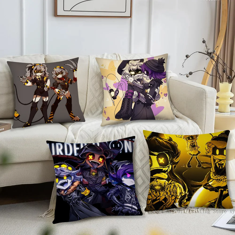 

M-Murder D-Drones animation Pillow Case Square Pillow Bedroom Sofa Leisure Comfort Cushion Car Living Room Home Decoration 40X40