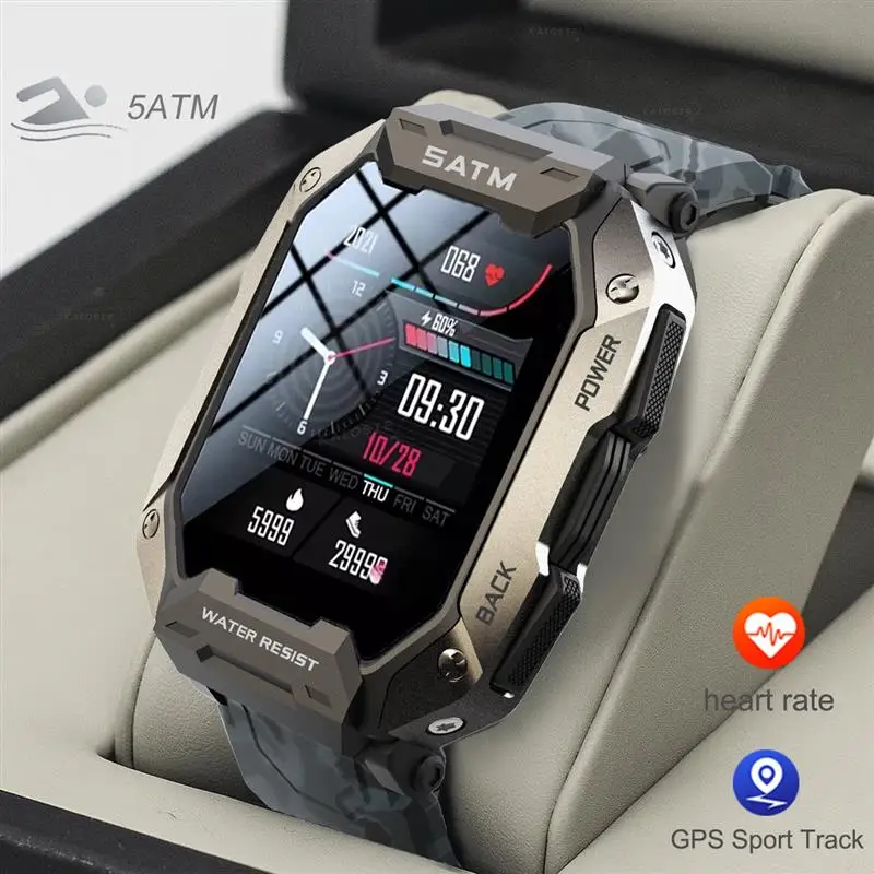 Top! 2022 New Diving Smart Watch Outdoor Sport Smart Watch Heart Rate Blood Pressure 5ATM Waterproof Bluetooth Smartwatch For