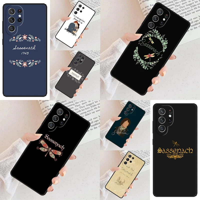 Outlander Sassenach Design Phone Case For Samsung Galaxy S24 S23 S22 S21 Ultra S10 Note 10 Pro S20 Plus FE S9 S8 Cover