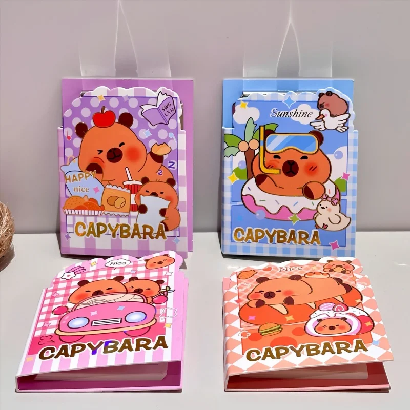 

8/24PCS KAWAII CAPYBARA BOARD CLIP MEMO милый портативный дневник дневник планировщик канцелярских принадлежностей школьные принадлежности подарок