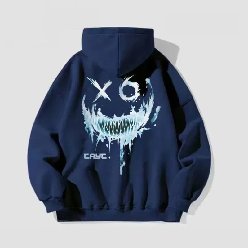 

Cotton New Rock Men's Hooded Sweatshirt Punk Spring Autumn Welcome Deal High Quality Male Hoodie Cheap Novelty And Overfit Funny