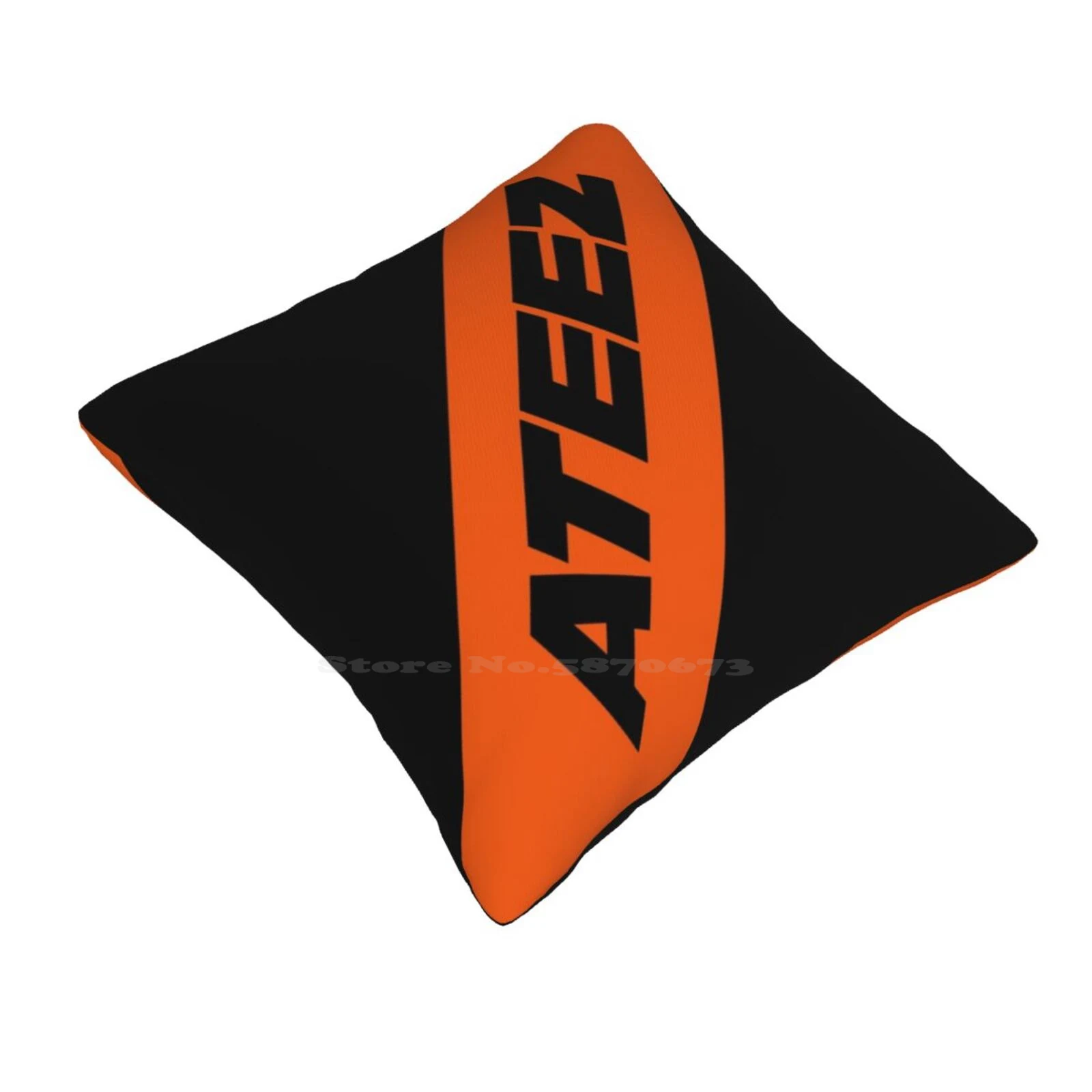 Ateez-Black Home Sofa Car Cushion Cover Pillowcase Ateez Say My Name Hala Treasure Pirate King Atiny Seong Hwa Hongjoong Yunho