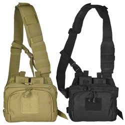 Tactical 2 Banger Bag Messenger Range Bags Carryall AR M4 Magazine Pouch Crossbody Shooting Hunting Gear Nylon Pistol Glock Bag