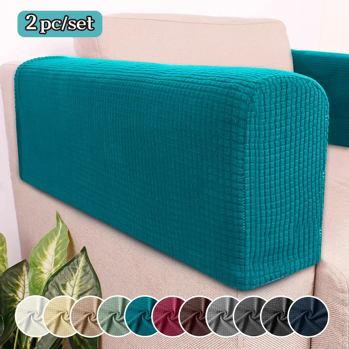 Protectores de reposabrazos de sofá para sillones, sofás, fundas antideslizantes para sillones, suministros para el hogar, reemplazo de alta calidad, 1 Juego/2 uds.