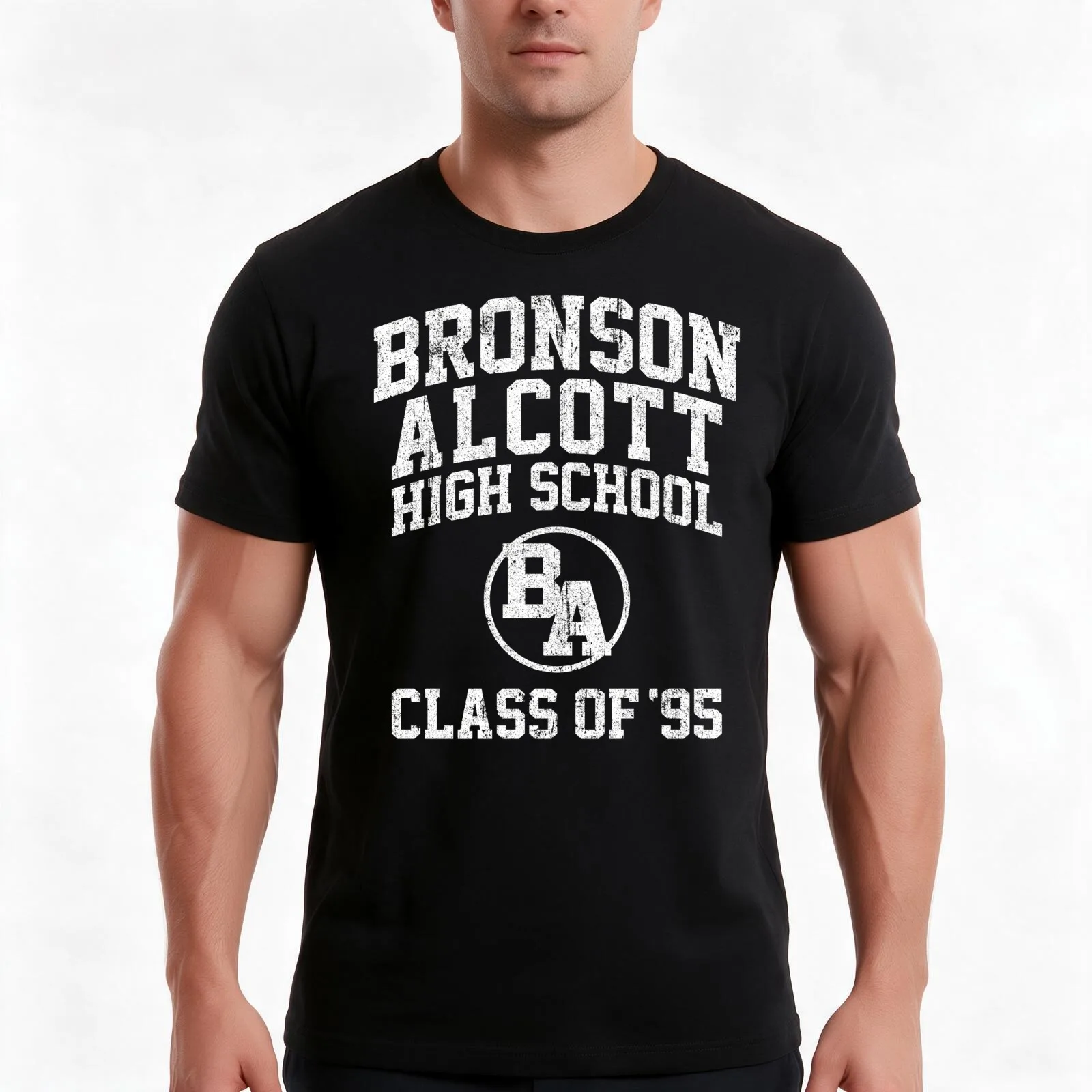 Bronson Alcott High Class of 95 - Clueless T-Shirt, Summer Casual Cotton Tee, Oversized Streetwear Tops, Vintage Graphic Print