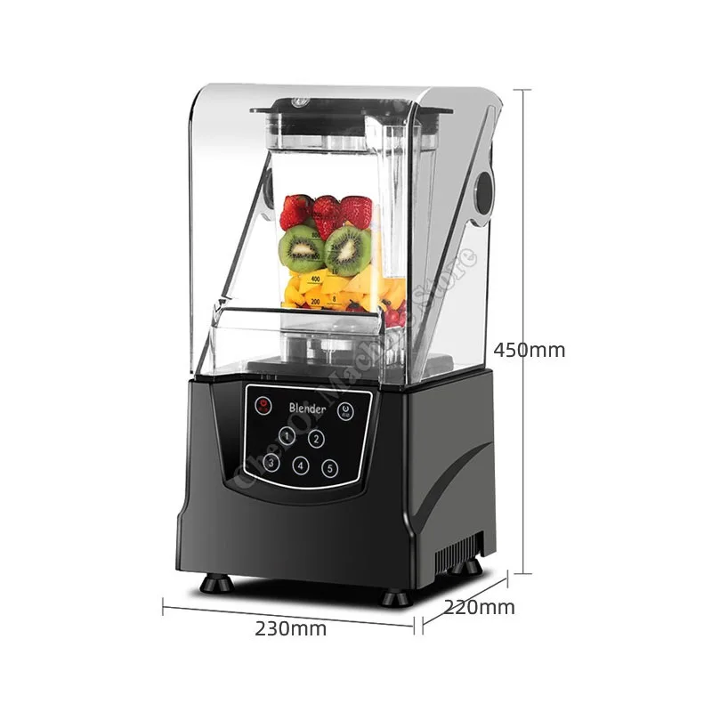 Sand Ice Machine Commercial Automatic Covered Milk Tea Shop Cooking Shaved Ice Wall Breaking Sound Insulation Ice Breaker