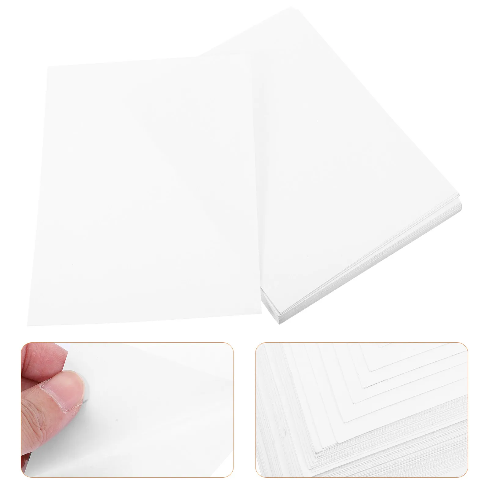 

100 Sheets Matte Self-Adhesive Label Paper A4 Inkjet Compatible Printing Sticker Sheets Address Mail Shipping Packaging Labels