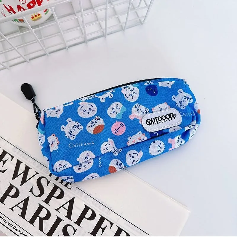 

Chiikawa Hachiware Usagi New Kawaii Anime Cartoon School Bag Large Capacity Pencil Case Stationery Student Fashion Trend Cute