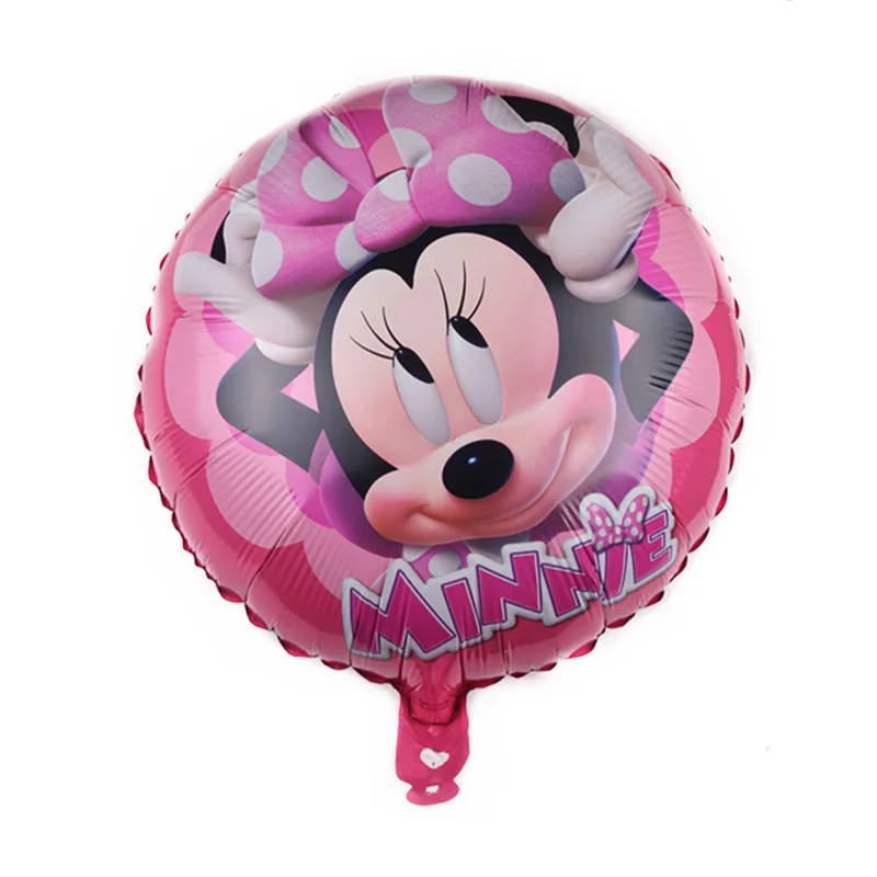 Globo de aluminio de Disney, globos de Mickey Mouse, decoración de fiesta de cumpleaños de Minnie, juguete para niños, Bola de Baby Shower, regalo