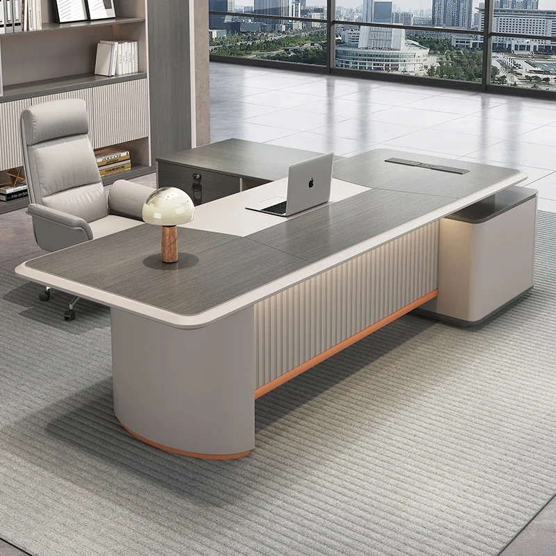 

Modern Large L Shaped Office Table Drawer Cheap Writing Office Computer Desks Study Wooden Drawers Mesa Para Computador Ornament